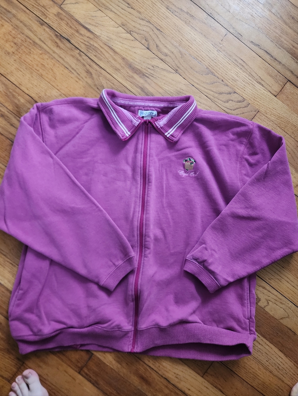 Cuffys Cape Cod Cottagecore 90s Y2K Mauve Dark Pink Vintage Sweatshirt